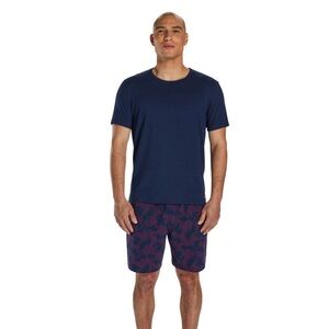 Pair of Thieves Men's Super Soft Lounge Pajama Shorts Purple Blue Print Size M